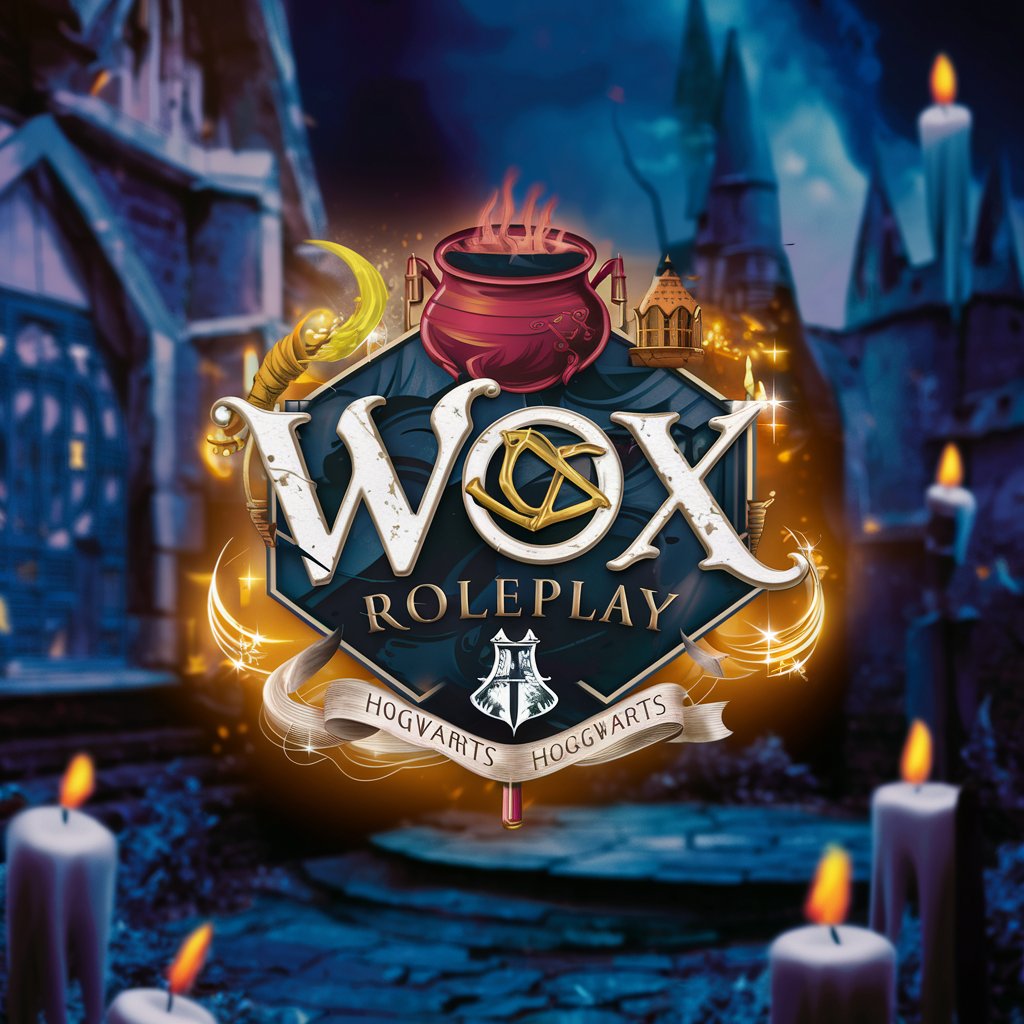 a captivating wox roleplay logo set in a hogwarts SQXaGOmS4yIijJ DwdHIw gLfhBD9iSLGsi49ZPNccWg